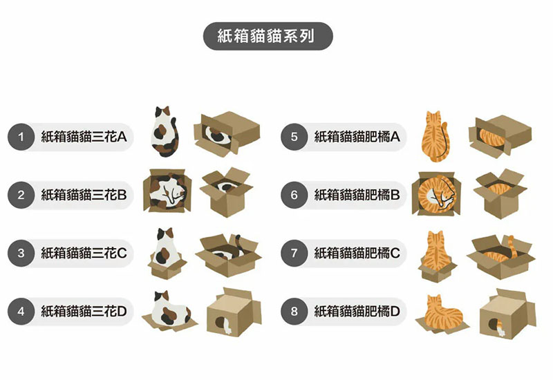 日日野餐 紙箱貓貓別針(多款可選)